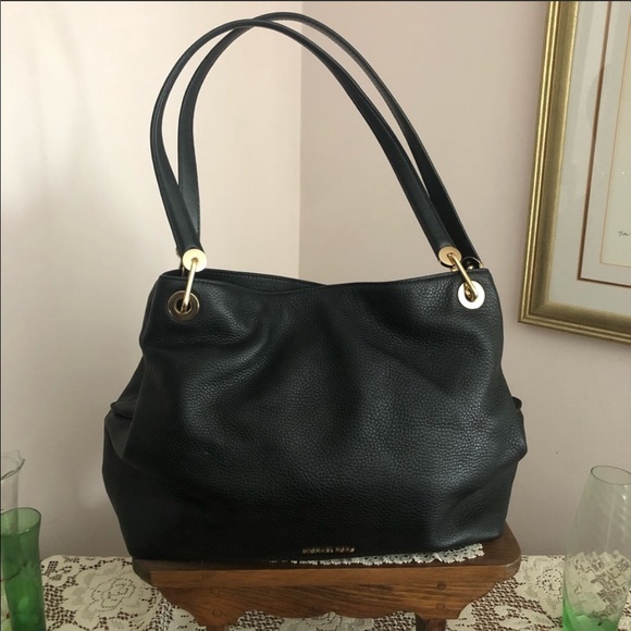 Michael Kors Handbags - NWOT Michael Kors Raven Leather Shoulder Bag